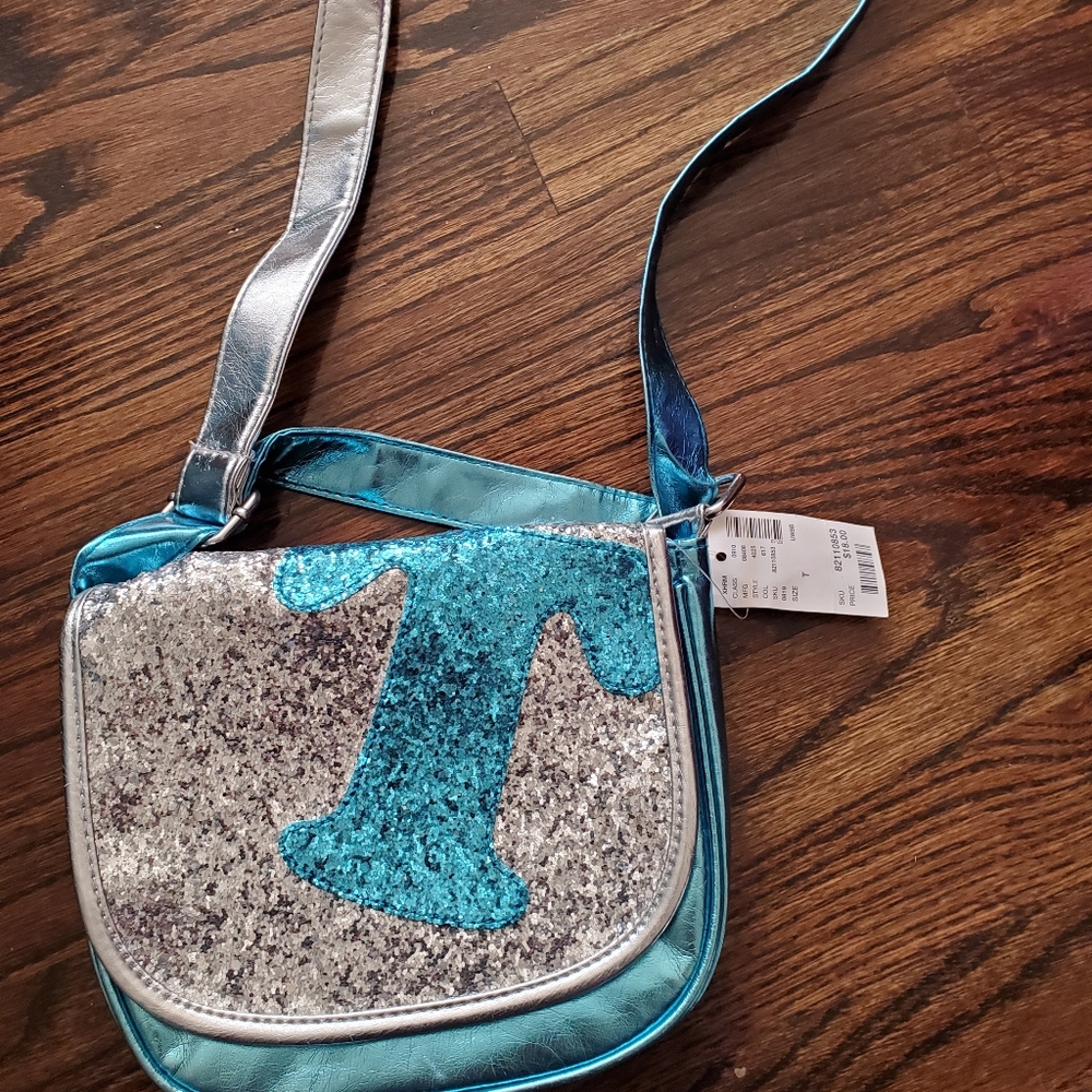 Justice purse with letter T